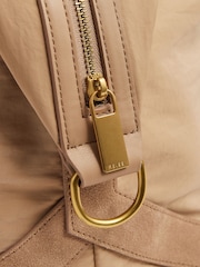 Reiss Blush Phoebe Braided-Handle Soft Weekend Bag - Image 5 of 5