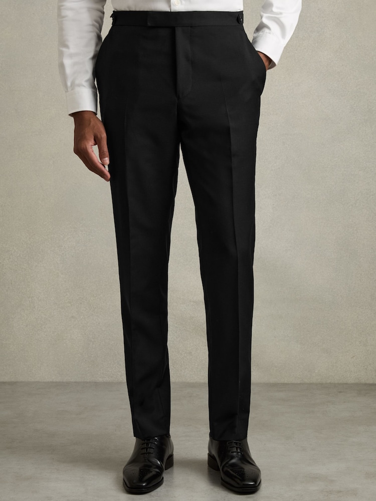 Zwart - Reiss Aspire Slim-Fit Wool Suit Trousers - Image 3 of 7