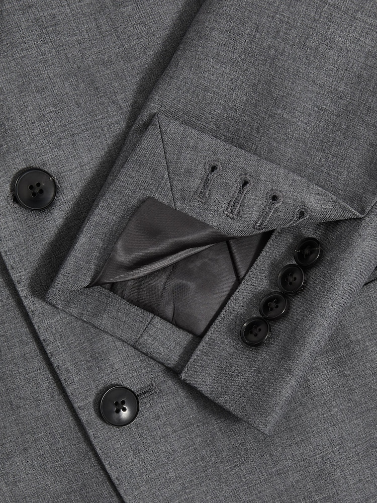 Grijs - Reiss Aspire Slim-Fit Single Breasted Wool Suit Jacket - Image 10 of 11