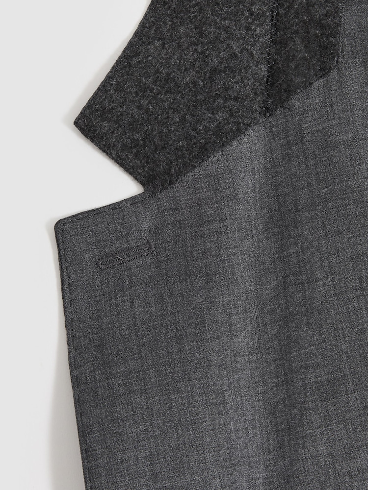 Grijs - Reiss Aspire Slim-Fit Single Breasted Wool Suit Jacket - Image 11 of 11