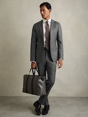 Grijs - Reiss Aspire Slim-Fit Single Breasted Wool Suit Jacket - Image 5 of 11
