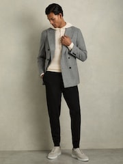 Reiss Snow White Holland Merino Wool Drawstring Hoodie - Image 5 of 6