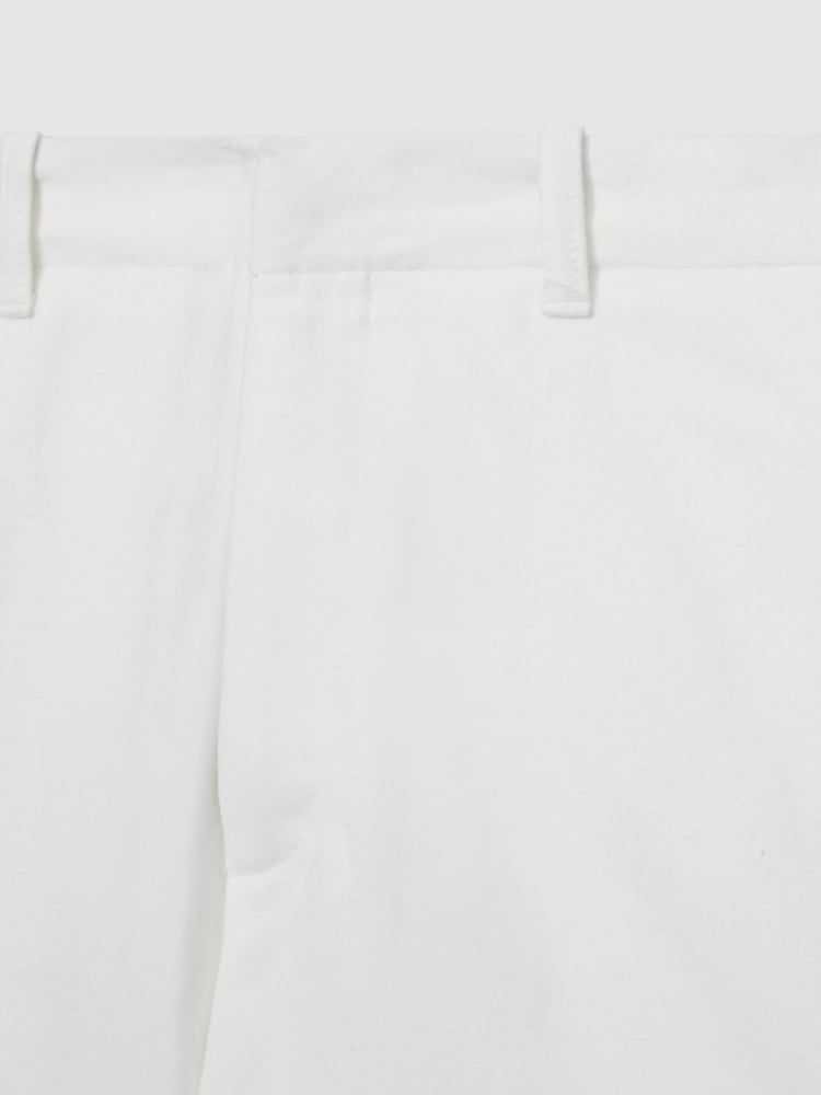 Reiss White Lato Atelier Cotton-Moleskin Cargo Trousers - Image 6 of 6