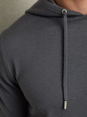 Sudadera con capucha de lana de merino con cordón ajustable Holland de Reiss - Imagen 4 de 6