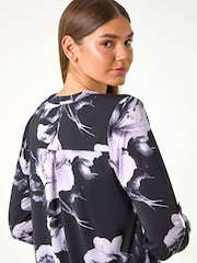 Blusa Roman com estampa Floral e decote entalhado - Imagem 3 de 6