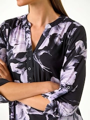 Blusa Roman com estampa Floral e decote entalhado - Imagem 6 de 6