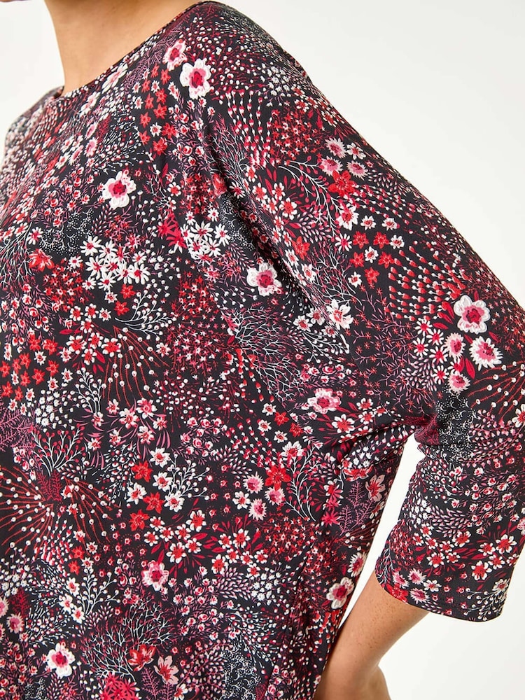 Roman Blusa floral texturizada  Stretch - Imagem 6 de 6