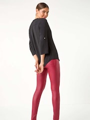 Roman Black Heart Button Detail Shirt - Image 2 of 5