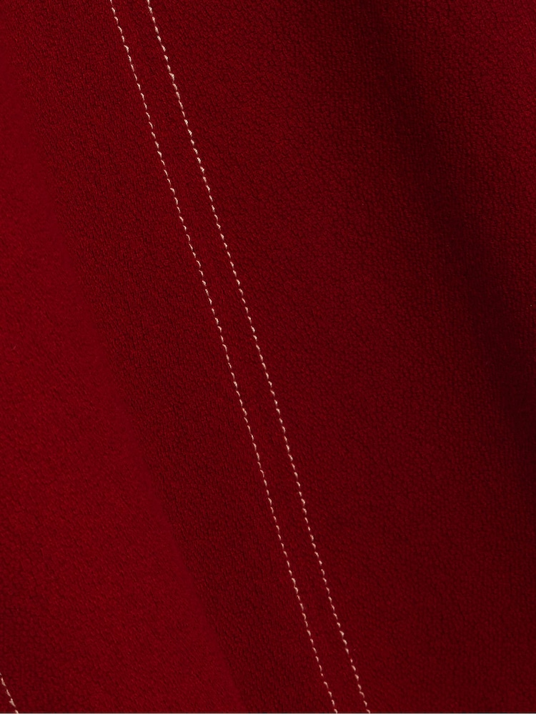 Jigsaw Red Sleeveless Stitched Dress - Image 8 of 8