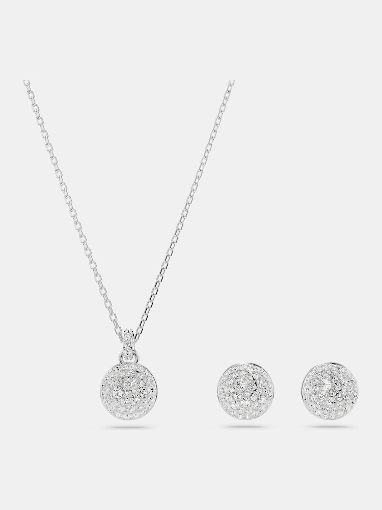 Swarovski White Rhodium Plated Meteora Jewelry Set - Image 1 of 7