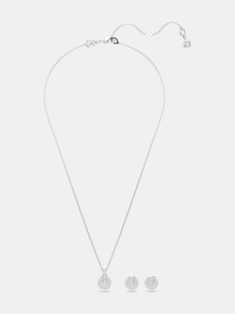 Swarovski White Rhodium Plated Meteora Jewelry Set - Image 2 of 7
