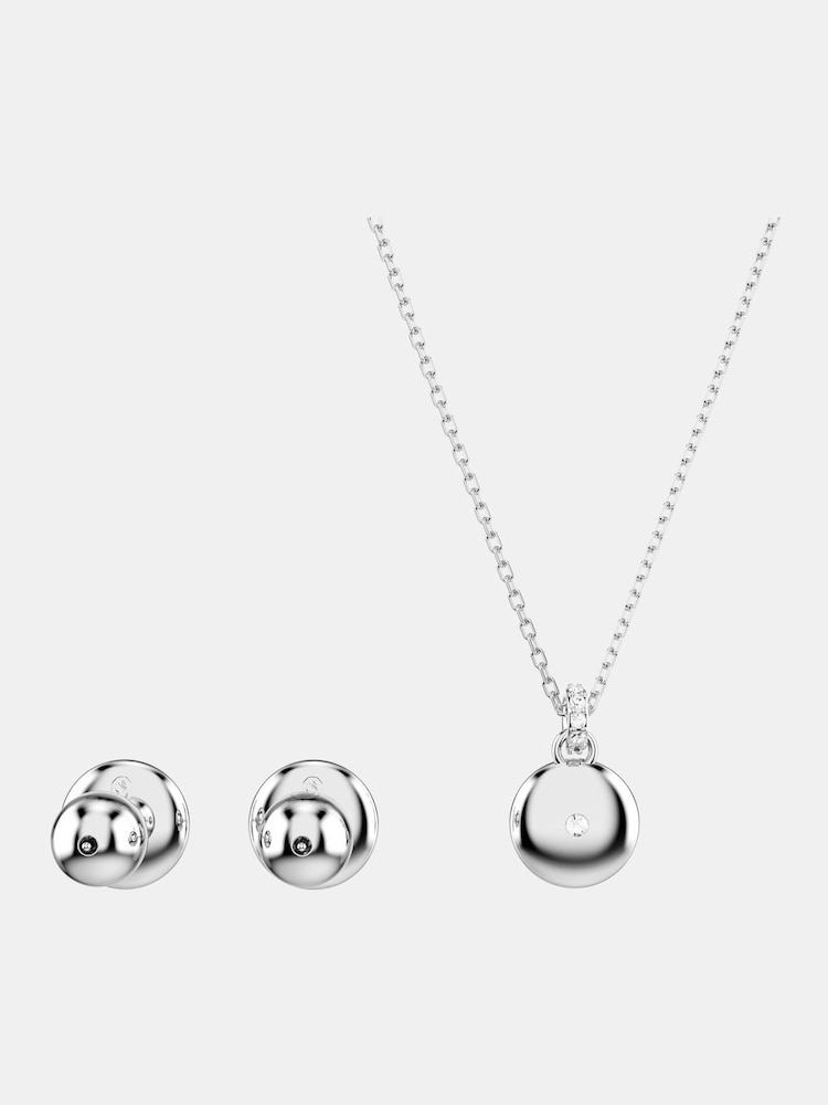 Swarovski White Rhodium Plated Meteora Jewelry Set - Image 4 of 7
