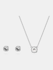 Swarovski White Round Cut Rhodium Plated Constella Set - Image 4 of 7