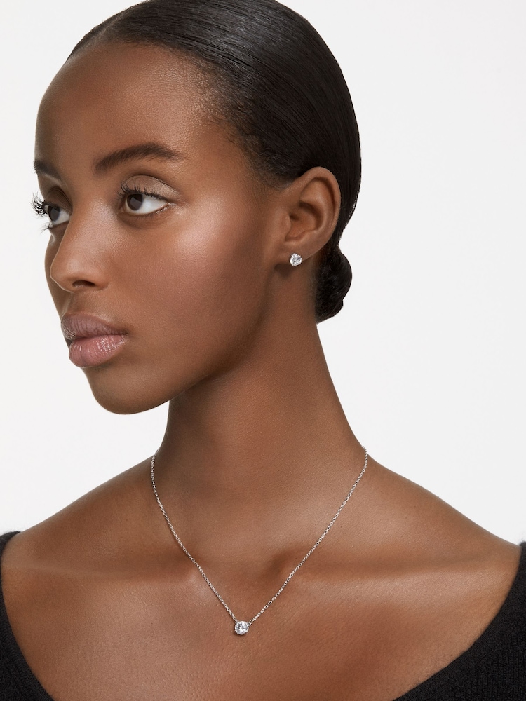 Swarovski White Round Cut Rhodium Plated Constella Set - Image 7 of 7