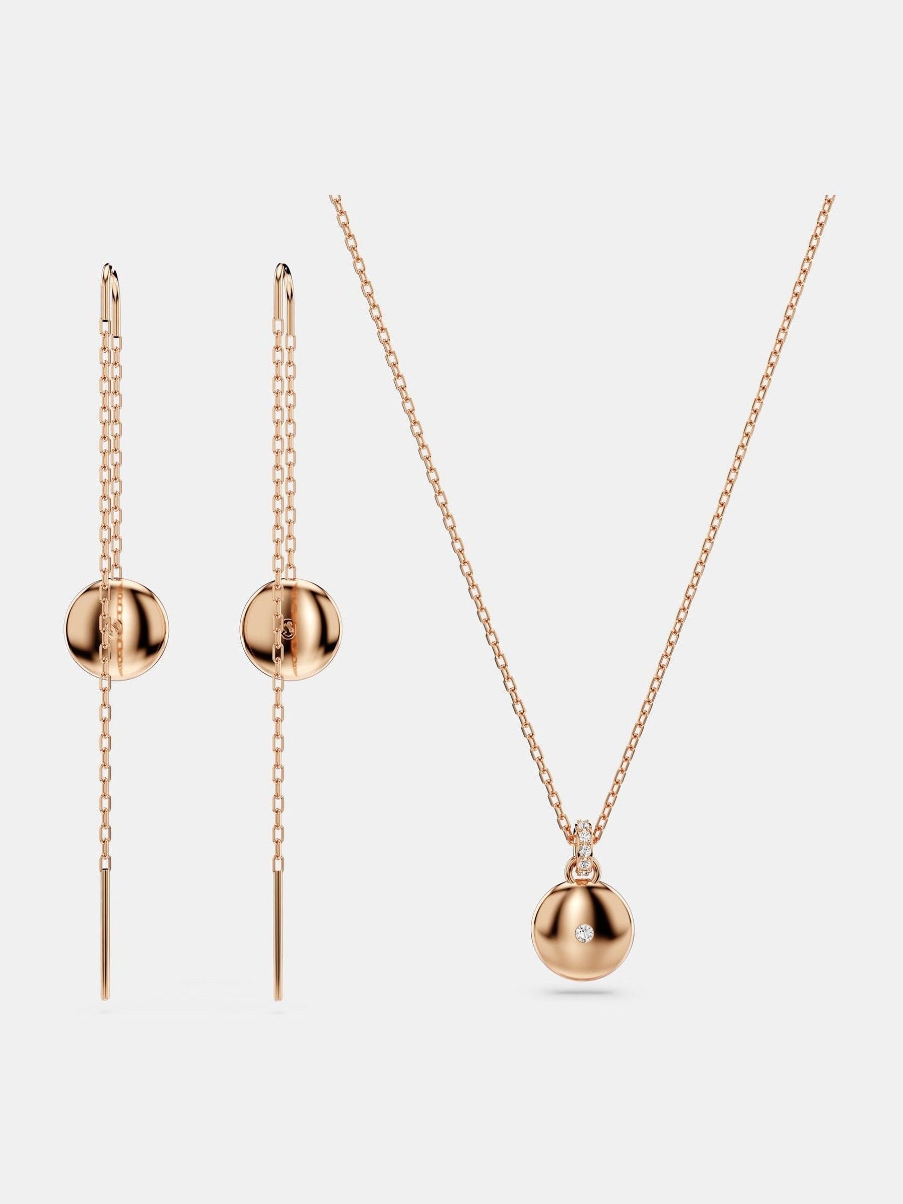 Buy Swarovski Rose Gold Plated Meteora Jewelry Set from Next USA