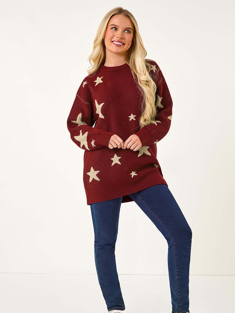 Roman Petite Metalic Star Knit Jumper - Imagen 2 de 5 Roman Petite Metalic Star Knit Jumper - Imagen 2 de 5