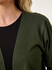 Verde - Roman Petite Plain Stretch Cardigan - Imagem 5 de 5