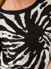 Roman Black Petite Abstract Knit Jumper - Image 6 of 6