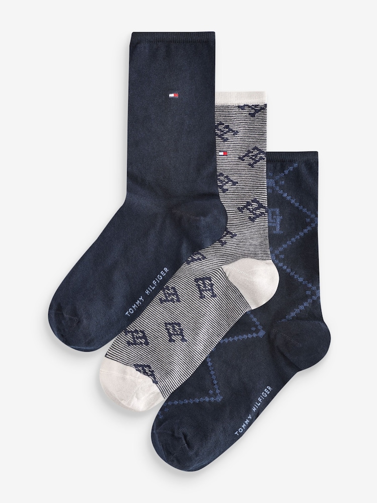 Tommy Hilfiger komplet 3 parov modrih ženskih nogavic - Slika 1 iz 5