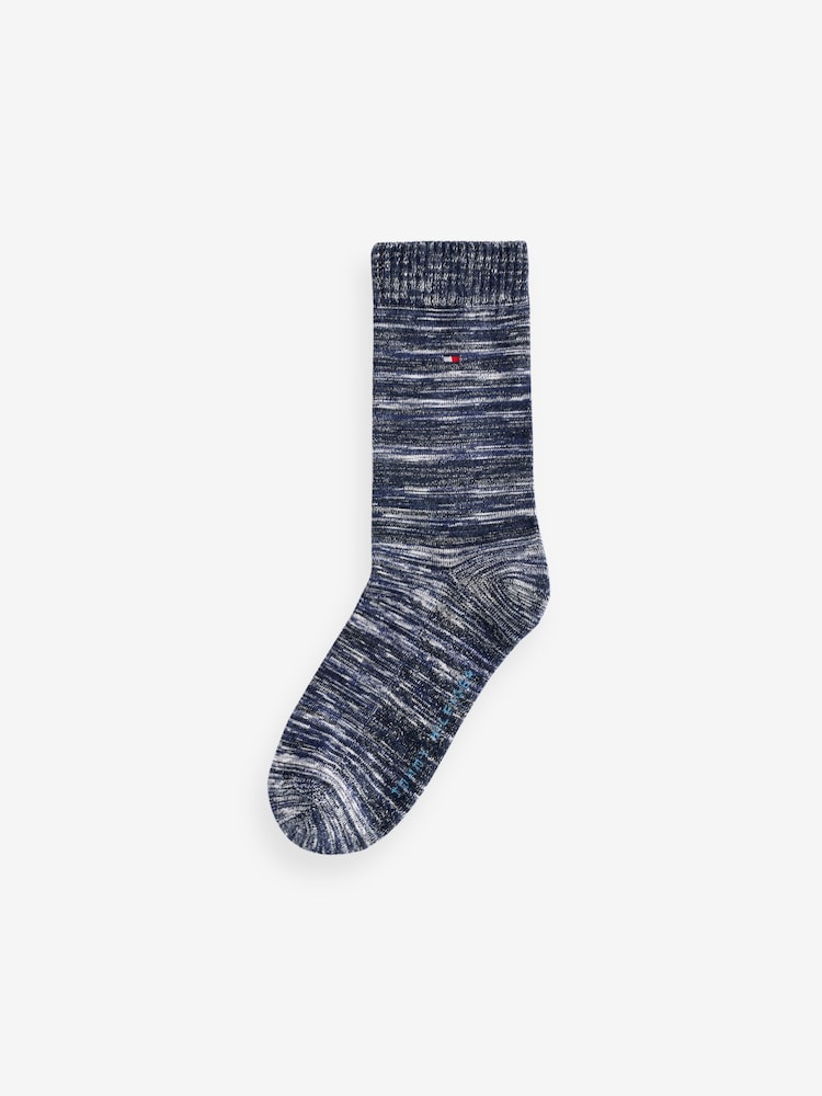 Tommy Hilfiger Women Blue Socks 2 Pack - Imagen 2 de 3