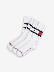Tommy Hilfiger Flag White Socks 2 Pack - Image 2 of 5
