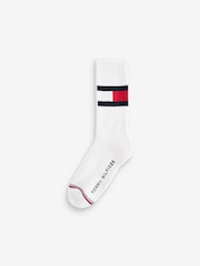 Tommy Hilfiger Flag White Socks 2 Pack - Image 3 of 5