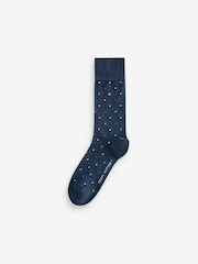 Tommy Hilfiger Blue Tommy Hilfiger Mens Blue Socks 5 Pack - Image 3 of 6