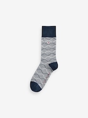 Tommy Hilfiger Mens Blue Socks 2 Pack - Image 2 of 3