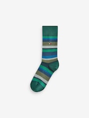 Tommy Hilfiger Green Mens Socks 2 Pack - Image 2 of 3