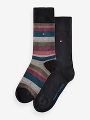 Набор из 2 пар черных мужских носков Tommy Hilfiger - Изображение 1 из 3