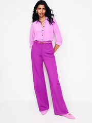 Boden Purple Westbourne Ponte Trousers - Image 1 of 5
