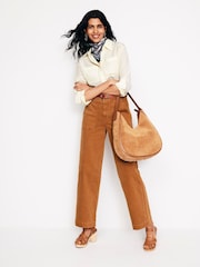 Boden Cream Connie Relaxed Silk Shirt - Image 3 of 5