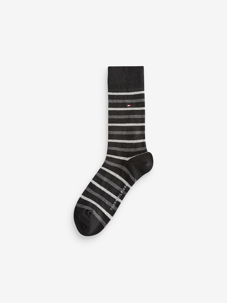 Tommy Hilfiger Black Tommy Hilfiger Mens Blue Socks 5 Pack - Image 3 of 7