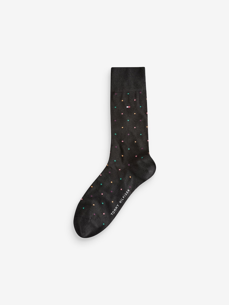 Tommy Hilfiger Black Tommy Hilfiger Mens Blue Socks 5 Pack - Image 4 of 7