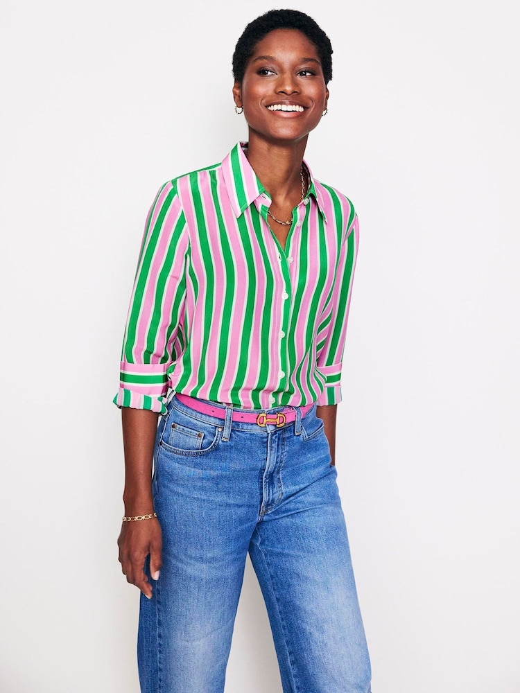 Boden Green Sienna Silk Shirt - Image 1 of 5