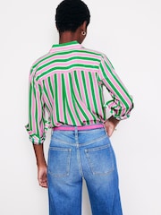 Boden Green Sienna Silk Shirt - Image 2 of 5