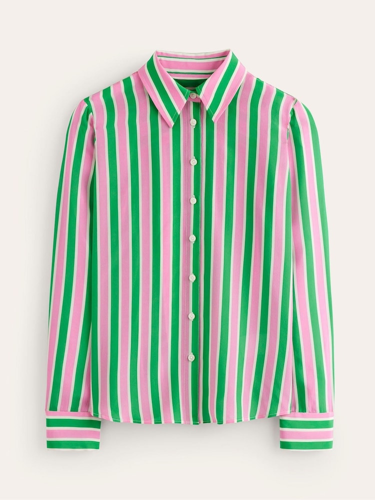 Boden Green Sienna Silk Shirt - Image 5 of 5