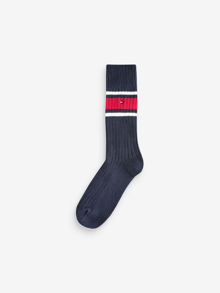 Tommy Hilfiger Mens Blue Socks 3 Pack - Image 2 of 5