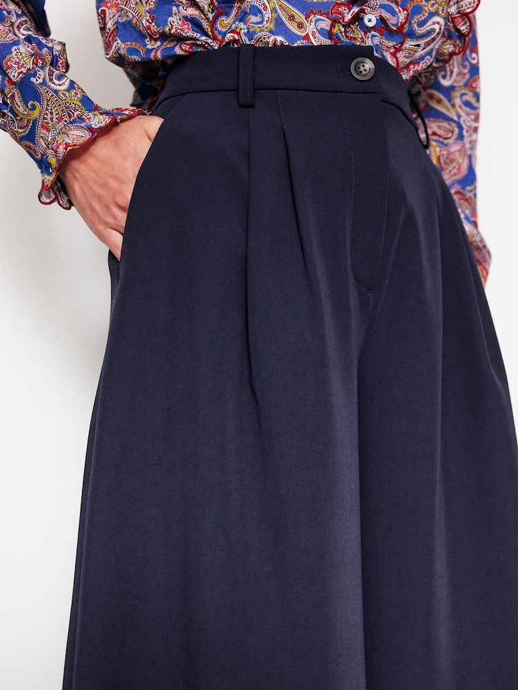 Boden Blue Tailored Cropped Trousers - Image 2 of 5 Boden Blue Tailored Cropped Trousers - Image 2 of 5