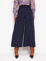 Boden Blue Tailored Cropped Trousers - Image 3 of 5