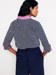 Boden Blue Sienna Silk Shirt - Image 3 of 5