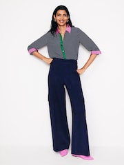 Boden Blue Sienna Silk Shirt - Image 4 of 5
