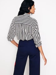 Boden Blue Connie Relaxed Silk Shirt - Image 2 of 5