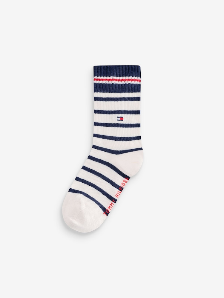 Tommy Hilfiger Otroška modra nogavice 3 Paket - Slika 2 iz 4