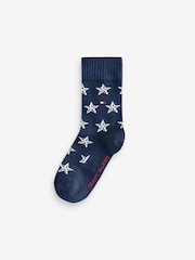 Tommy Hilfiger Otroška modra nogavice 3 Paket - Slika 3 iz 4