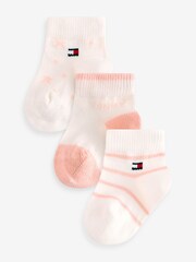 Tommy Hilfiger Baby Pink Socks 3 Pack - Image 1 of 4