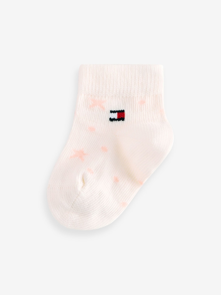 Tommy Hilfiger Baby Pink Socks 3 Pack - Image 3 of 4