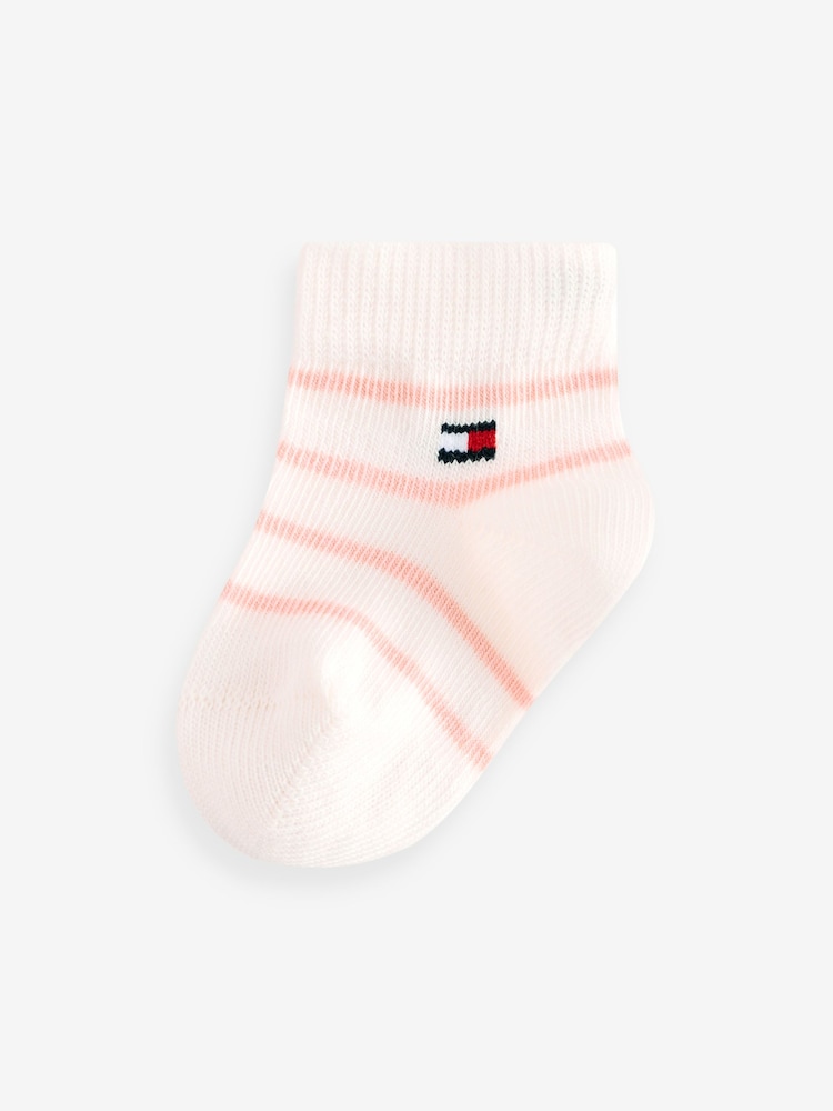 Tommy Hilfiger Baby Pink Socks 3 Pack - Image 4 of 4