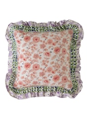 Cath Kidston Multi Double Ruffle 100% Cotton Polyfilled Cushion - Image 2 of 4