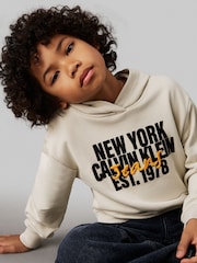 Calvin Klein Natural City Scene Graphic Hoodie - Image 4 of 4